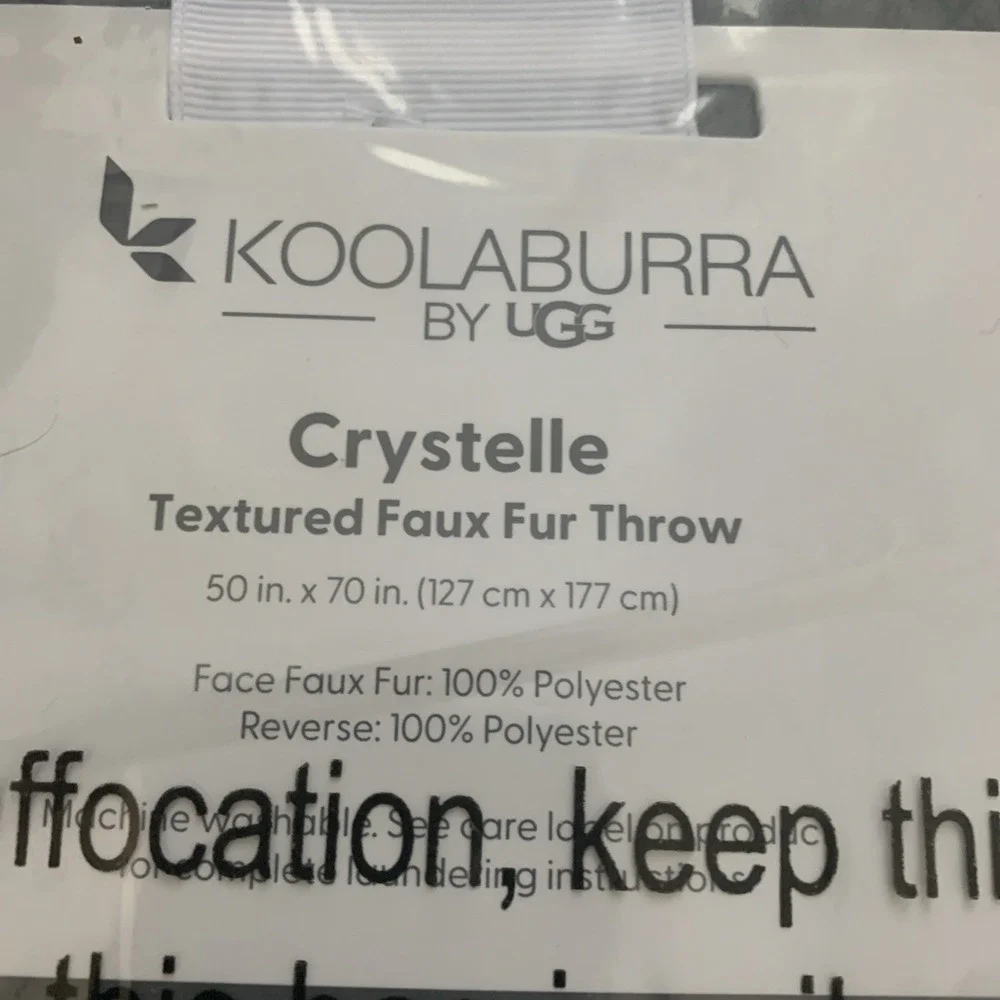 Koolaburra by UGG Crystelle Gray Wild Dove Faux Fur 50